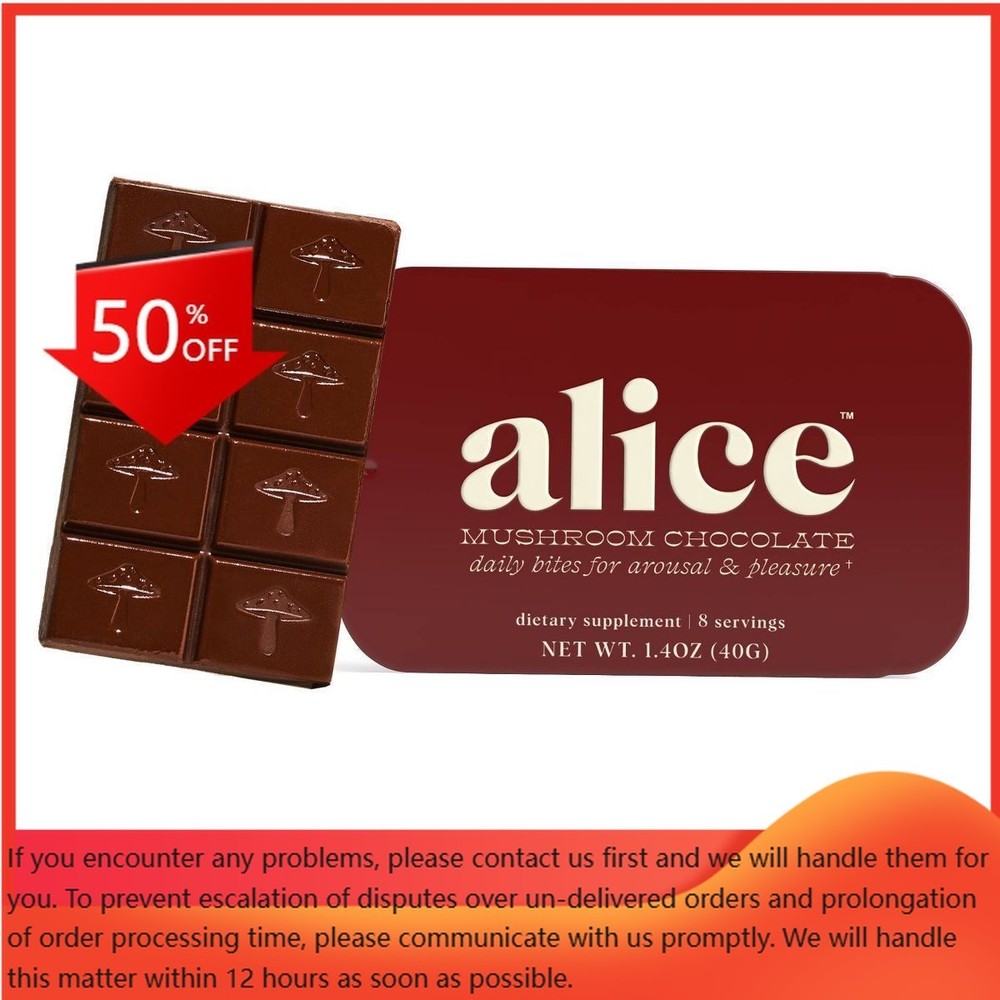 Alice Mushrooms Happy Ending Mushroom Dietary Supplement Chocolates – 8ct