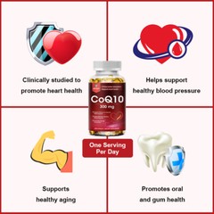 CoQ-10 300mg 240 Softgels Coq10 Co Q10 Coenzyme Heart Support NON GMO