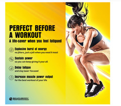 BODi Energize Pre Workout Strawberry Lemonade 40 Servings Energy Focus Supplemen