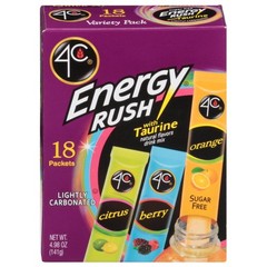 2-PK 4C Energy Rush Variety Pack with Taurine Drink Mix 36-CT Set FREE SHIP