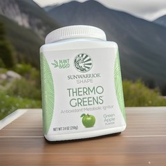 Sunwarrior Shape Thermo Greens Green Apple 30 Servings Exp/12/31/2026