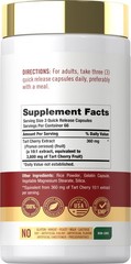Carlyle Tart Cherry Extract Capsules | 200 Count | 200 (Pack of 1)