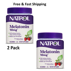 Natrol Melatonin 10 Mg Strawberry Flavor – 180 Gummies
