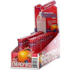 Healthy Sports Energy Mix with Vitamin B12, Fruit Punch, 20 Tubes, 0.39 oz (11