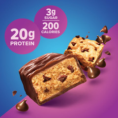 Pure Protein Bars Chewy Chocolate Chip High Protein Low Sugar Gluten Free 12 Ct