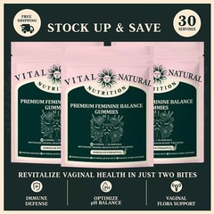 Vital Source Feminine Balance Gummies Hawaiian Pineapple Buy 2 Get 1 Free(ADD 3)