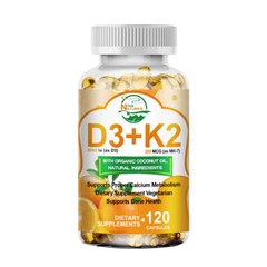 Nature’s Live Vitamin K2-MK7 D3 5000 IU Complex, Boost Immunity & Heart Health