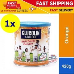Glucolin Glucose Energy Boost Powder Orange Flavor 420g Vitamin C – 1 Can
