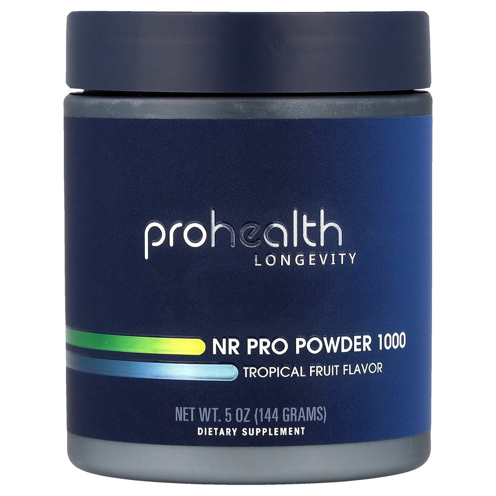 2 X ProHealth Longevity, NR Pro Powder 1000, Tropical Fruit, 5 oz (144 g)