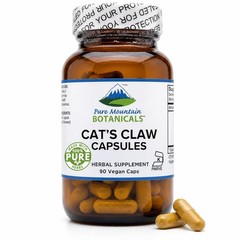 Pure Mountain Botanicals Cat’s Claw Capsules – 90 Kosher Vegan Caps with 1000mg