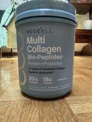 NeoCell Multi Collagen Bio-Peptides + Probiotics Powder Unflavored 22 oz