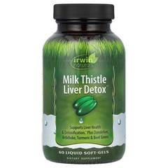 2 X Irwin Naturals, Milk Thistle Liver Detox�, 60 Liquid Soft-Gels