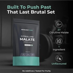 Nutrabay Pure 100% Citrulline Malate Powder For Men Women 2500mg per Serv 100g