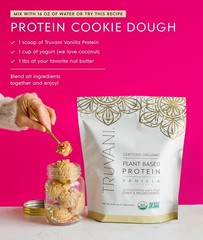Truvani Vegan Pea Protein Powder | Vanilla | 20g Organic Plant Based (pack pf 3)