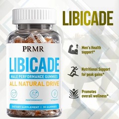 (1 to 5 pack) Libicade Gummys Advanced Male Support Formula Vitamin (30 Gummies)
