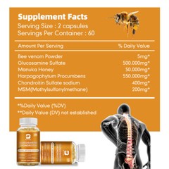 GLUCOSAMINE CHONDROITIN MSM CAPSULES TRIPLE STRENGTH JOINT SUPPORT 120 CAPSULES