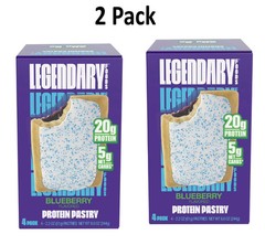 Legendary Foods Protein Pastry – Blueberry 4 Pack | Protein Snack ( 2 PACK)