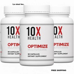 3 package Authentic 10X Health Optimize Methylated Multivitamin 90 Caps EXP 0…