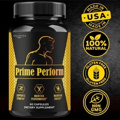 Prime Perform Men Daily Wellness Energy Support Capsules 1 Pack 60Ct