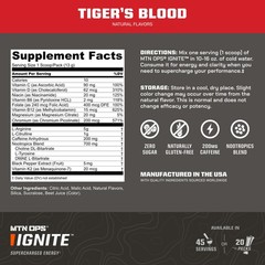 Ignite Energy Drink Powder, Gluten Free Nootropic Supplement Drink Mix, L Arg…