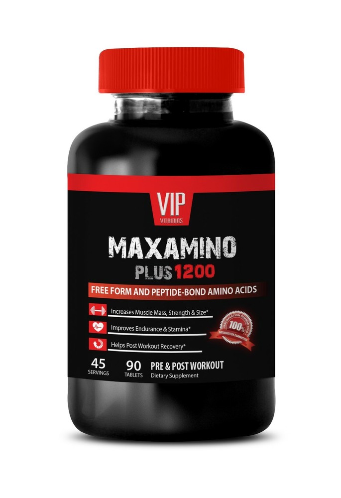 Amino acids natural – MAXAMINO PLUS 1200 Stamina booster supplements men 90T 1B