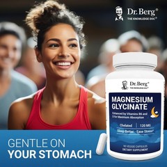 Berg Dr. Magnesium Glycinate 150ct – 4in1 Chelated for Muscle,