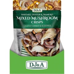 DJ&A Mixed Mushroom Crisps 65g (Pack of 9)
