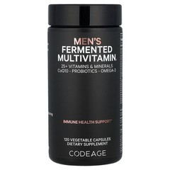 2 X Codeage, Men’s Fermented Multivitamin, 120 Vegetable Capsules