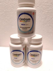 3 PACK Centrum Silver Men 50+ Tablets 40 Count Exp 07/2026