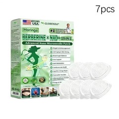GLORENDA Berberine Patches Moringa & NAD 10-in-1 Nano Microneedle Patch