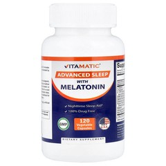 2 X Vitamatic, Advanced Sleep with Melatonin, 120 Vegetable Capsules