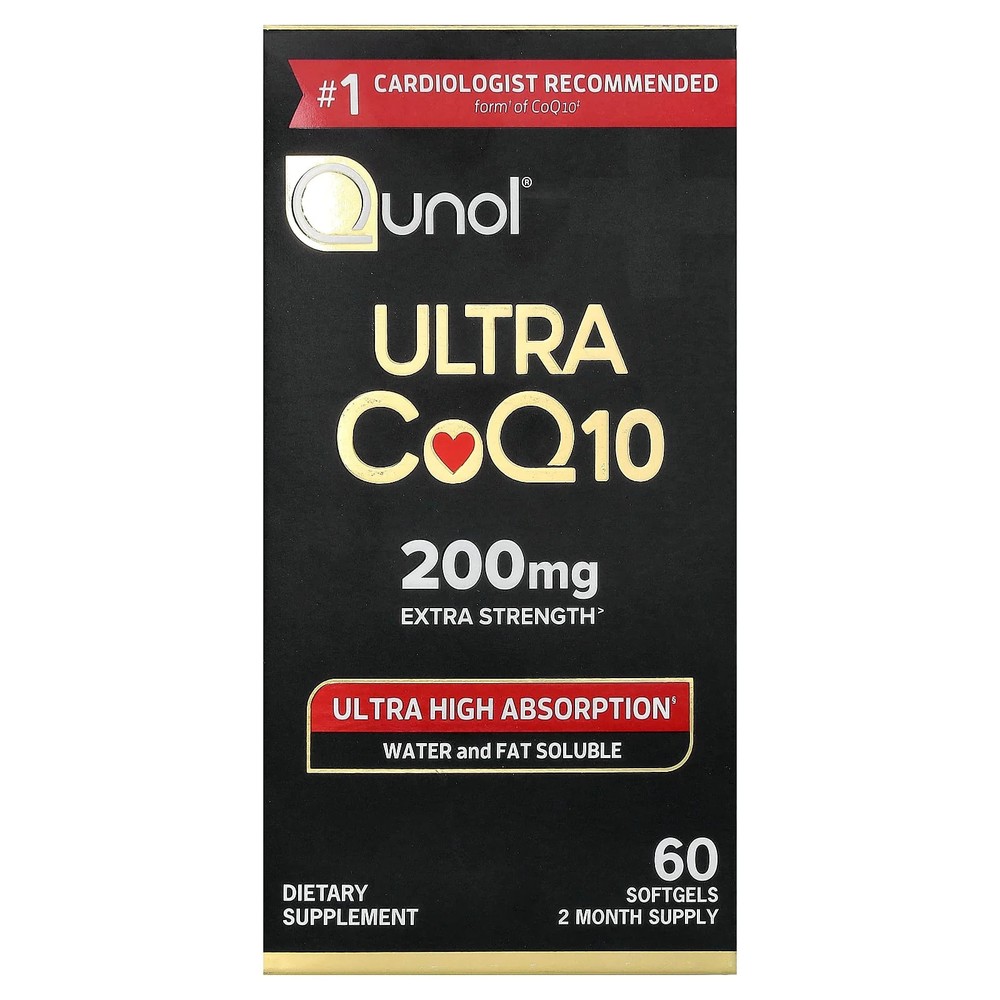 2 X Qunol, Ultra CoQ10, 60 Softgels
