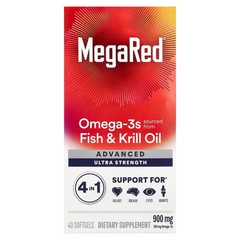 2 X Schiff, MegaRed�, Advanced 4 In 1 Omega-3s, Ultra Strength, 900 mg, 40 Soft