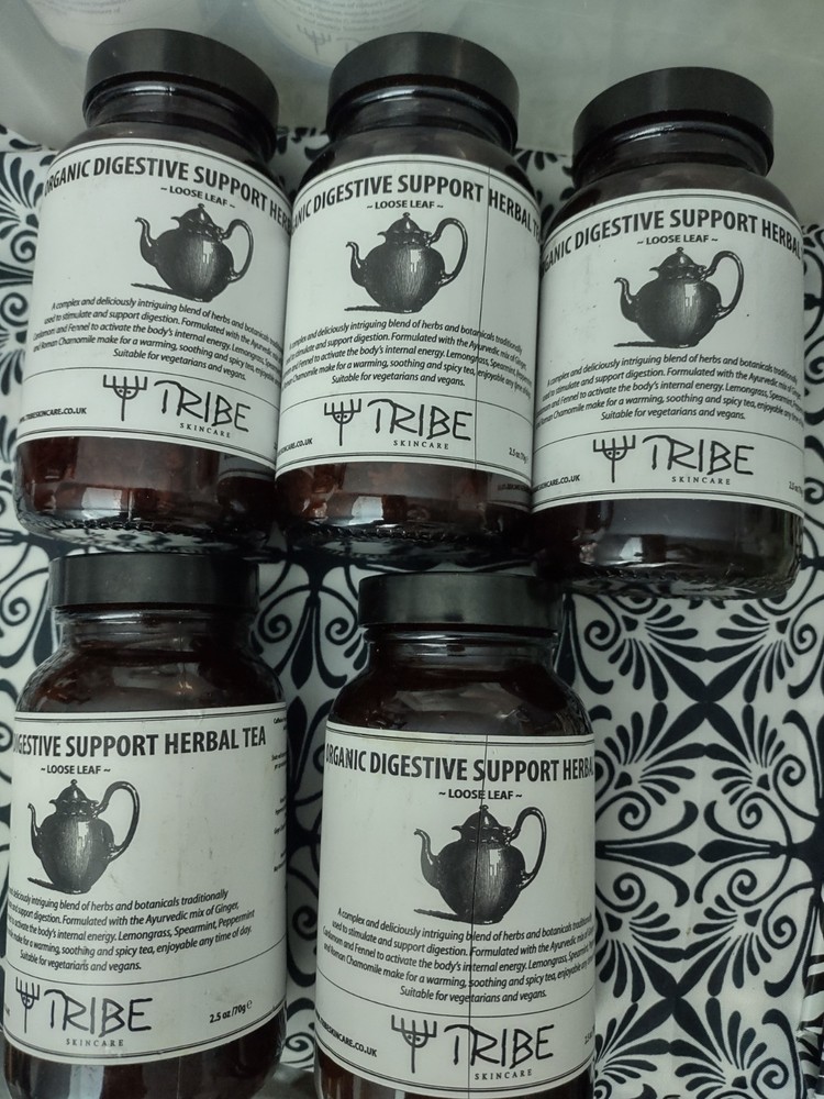Tribe Organic Digestive Support Herbal Tea 2.8oz Lot Of 5