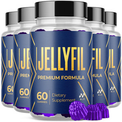 (5 Pack) Jellyfil Male Gummys Advanced Male Health Vitamin Support 300 Gummies