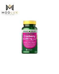 Spring Valley Cranberry 15000mg Extra Strength Capsules Urinary Health 60 Count