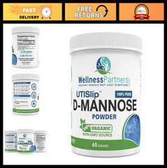 Organic D-Mannose Powder for UTI Relief – Non-GMO, 65g Jar, Natural Supplement