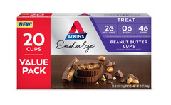 Atkins Endulge Peanut Butter Cups, Sugar Free Candy,Low Sugar Treats, 20 Ct.