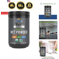 Dr. Formulated Keto Organic MCT Powder – 30 Servings, 6g MCTs from Coconuts p…