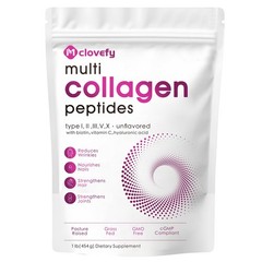 Mclovefy Multi Collagen Peptides Powder, 16 Oz (41 16 Ounce (Pack of 1)