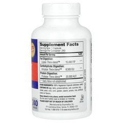 2 X Enzymedica, Lypo Gold, For Fat Digestion, 240 Capsules