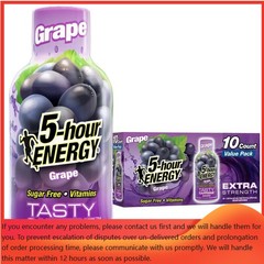 5 Hour Energy Shot Extra Strength – Grape – 1.93oz/10pk