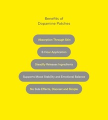 30-PCS Patches Dopamine Mood Support and Positivity Mental Wellness