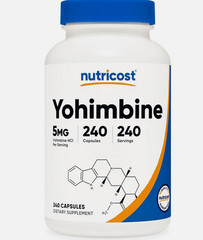 Yohimbine HCl 5mg 240 Gluten Free Capsules for Adults