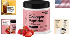 Strawberry-Flavored Collagen Protein Powder with MCT Oil – 13.2 oz Container
