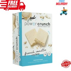 Power Crunch Original Protein Energy Bars, French Vanilla Cream, 1.4 oz, 5 Count
