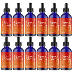 Lipo Forme Weight Management Support Drops, (12 Pack) Official Fat Loss Formula