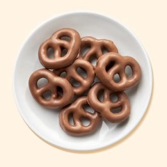 Milk Chocolate Dipped Pretzel Twists, 15 Pack, Sweet & Salty Snack, Crunchy