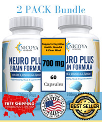 Neuro Brain & Focus, Memory, Function, Clarity, Mood, Stress -Nootropic (2 Pack)