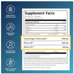 Optimal Eye Nutrition Omega-3 Softgels – 30 Servings